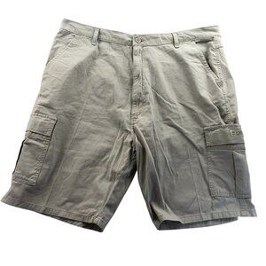 Wrangler Mens Cargo Shorts Size 40 Khaki Casual Outdoors Flat Front Classic